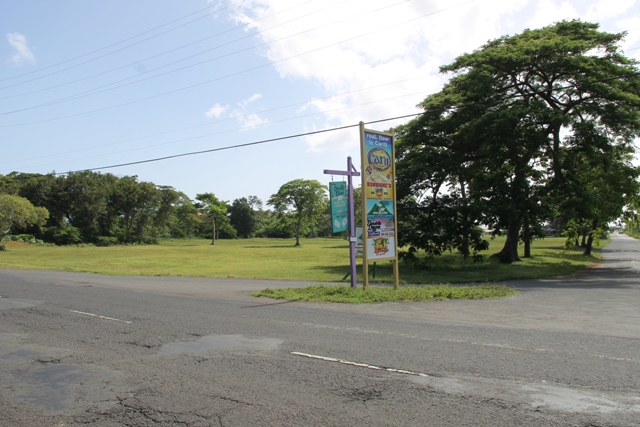 The site of the proposed public park at Pinneys Beach on June 23, 2016